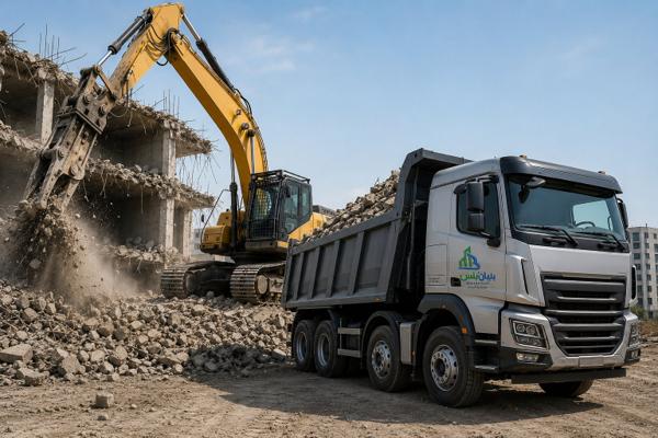 أعمال الهدم والترحيل