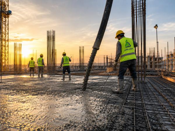 صب القواعد والأساس